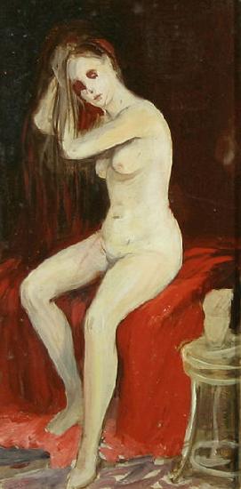 George Benjamin Luks Seated Nude Norge oil painting art